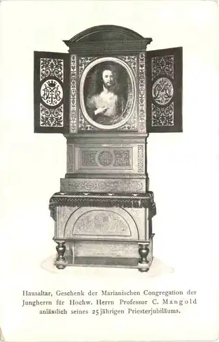 Hausaltar - Geschenk der Marianischen Congregation de Jungherrn -663966