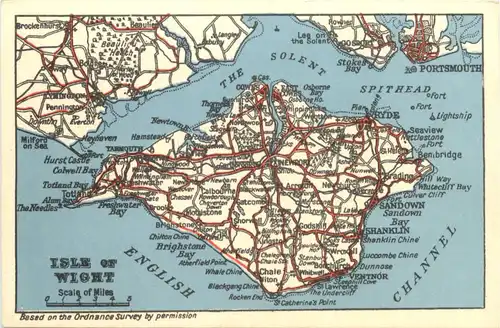 Isle of Wight - Landkarte -664066