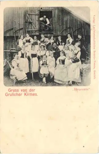 Gruss von der Grulicher Kirmes - Heuernte -664250