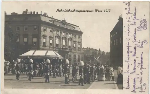 Wien - Frohnleichnamsprozession 1917 -664174