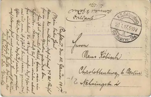 Weihnachten 1917 - Feldpost -664302