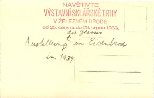 Navstivze Vystavni Sklarske Trhy v Zeleznem Brode 1939 -664350