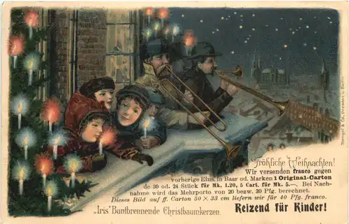 Weihnachten - Iris Buntbrennende Christbaumkerzen -664352