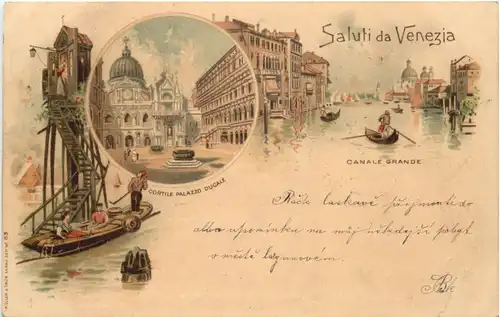 Saluti da Venezia - Litho -664442