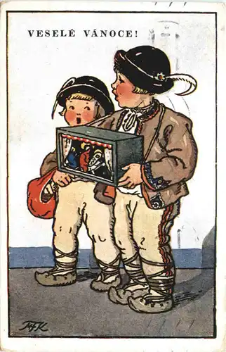 Künstler Ak Mani Fischerove Kvechove - Vesle Vanoce -664392