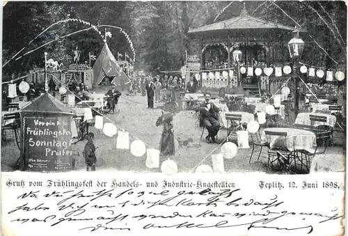 Teplitz - Frühlingsfest der Handels und Industrie Angestellten 1898 -664346