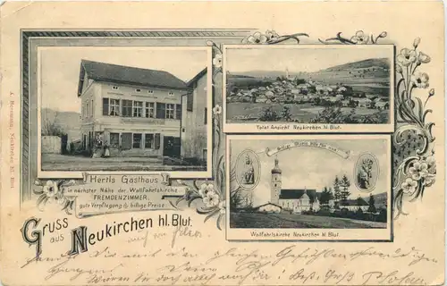 Gruss aus Neukirchen hl. Blut - Hertls Gasthaus -664466