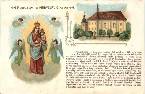 Pozdrav z Pribyslavic na Morave - Litho -664664