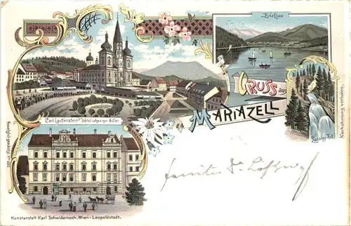 Gruss aus Mariazell - Litho -664704