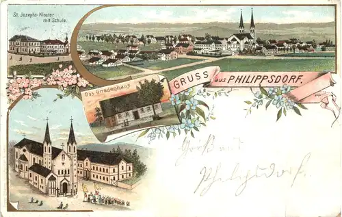 Gruss aus Philippsdorf - Litho -664610