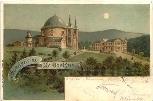 Pozdrav ze Sv. Hostyna - Litho -664598