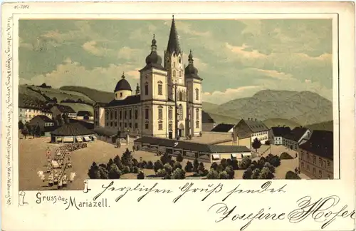Gruss aus Mariazell - Litho -664690