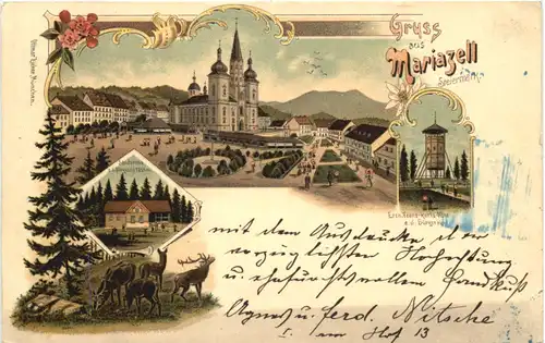 Gruss aus Mariazell - Litho -664710