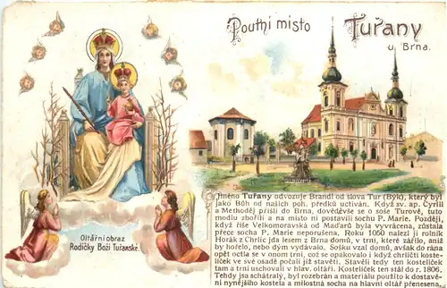Poutni misto Turany u Brno - Litho -664638