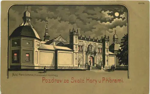 Pozdrav ze Svate Hory u Pribami - Litho -664566