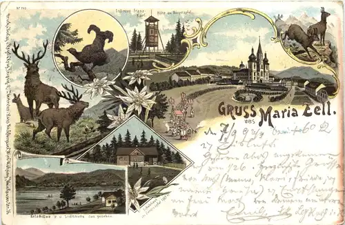 Gruss aus Mariazell - Litho -664698