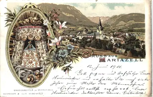 Gruss aus Mariazell - Litho -664646