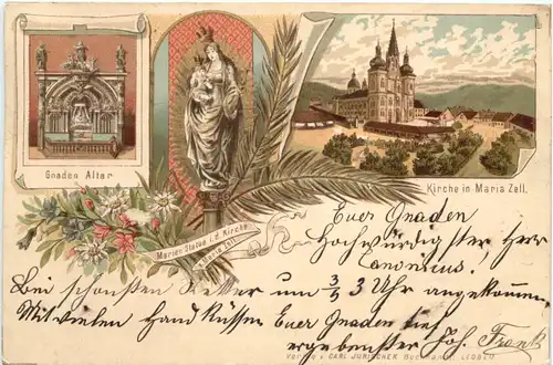 Gruss aus Mariazell - Litho -664708