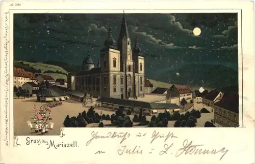 Gruss aus Mariazell - Litho -664692