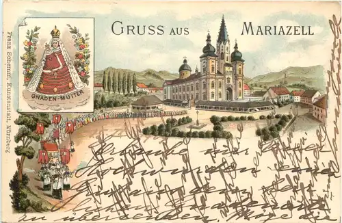 Gruss aus Mariazell - Litho -664712