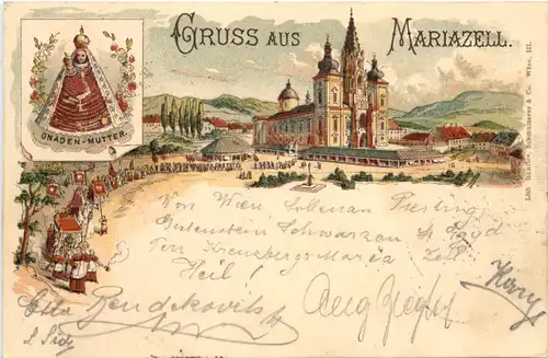 Gruss aus Mariazell - Litho -664696