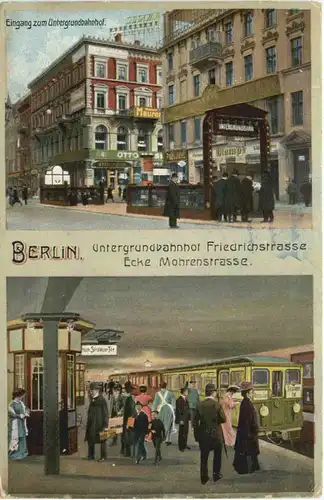 Berlin - Untergrundbahnhof Friedrichstrasse - Ecke Mohrenstrasse -664780