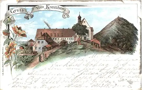 Gruss vom Kreuzberg - Litho -664754