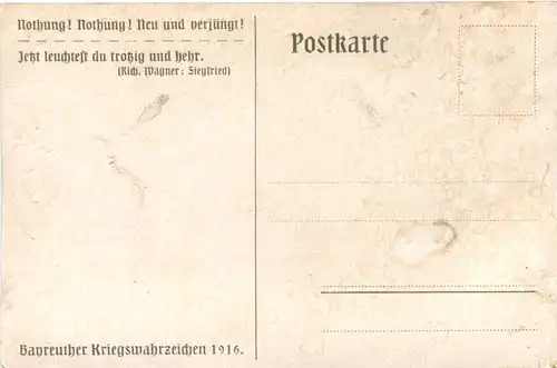 Bayreuth - Kriegswahrzeichen 1916 -664812