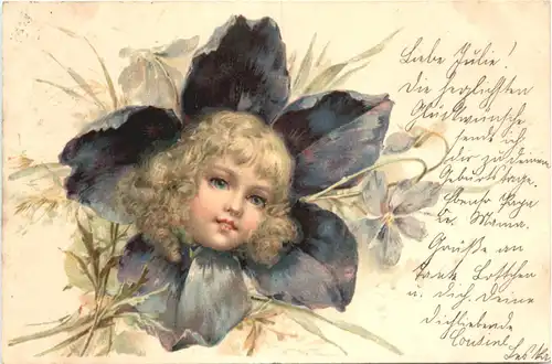 Kinder in Blumen -664868