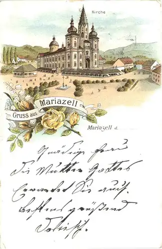 Gruss aus Mariazell - Litho -664716