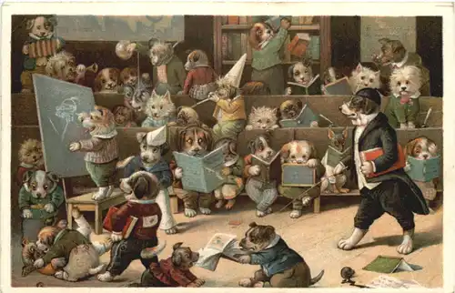 Hunde in der Schule -664908