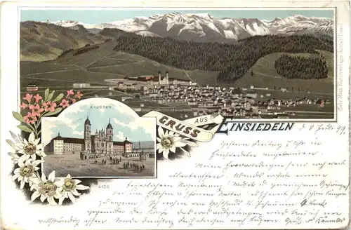 Gruss aus Einsiedeln - Litho -664974