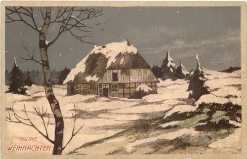 Frohe Weihnachten - Steinzeichnung -664946