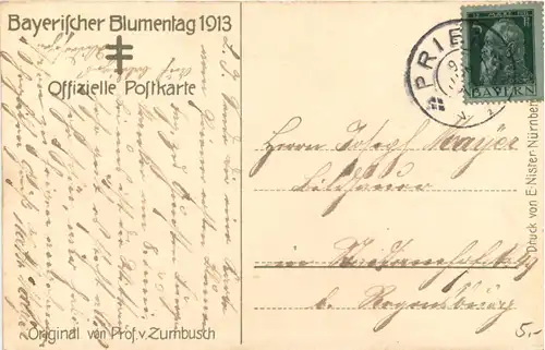 Bayrischer Blumentag 1913 - Ganzsache -665046