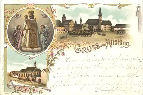 Gruss aus Altötting - Litho -664976