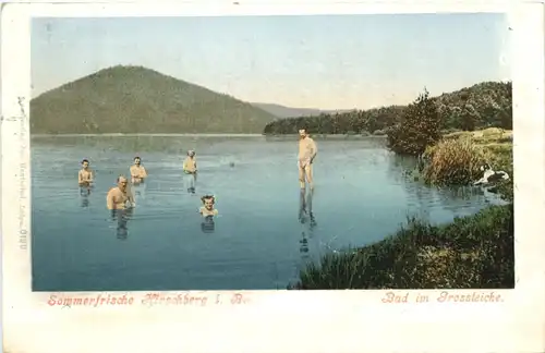 Sommerfrische Hirschberg i. Böhmen - Bad im Grossteiche -665124