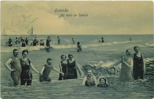 Ostende - Au bain de famillee -665136