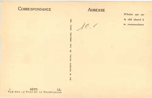 Sete, Vue sur le Port et le Brise-Lames -539206