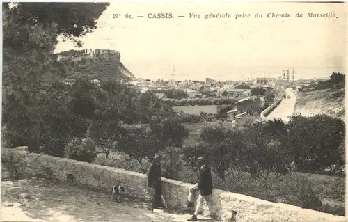 Cassis, Vue generale prise du Chemin de Marseille -539418