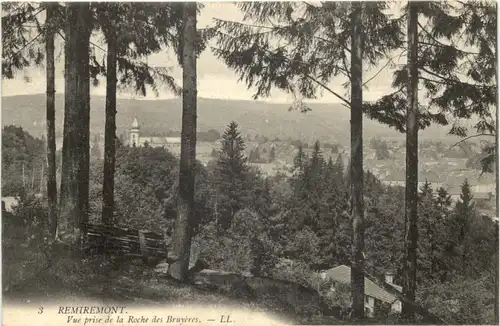 Remiremont, Vue prise de la Roche des Bruyeres -539672