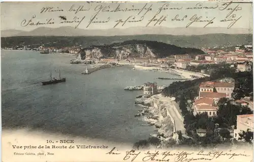 Nice, Vue prise de la Route de Villefranche -539812