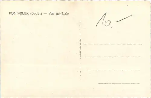 Pontarlier, Vue generale -539830