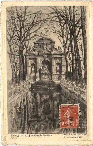 Paris, La Fontaine de Medicis -540192