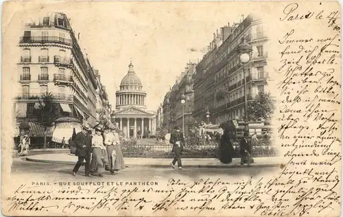 Paris, Rue Soufflot et le Pantheon -540022