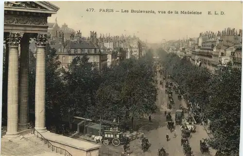 Paris, Les Boulevards, vus de la Madeleine -540082