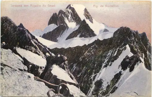 Jorasses von Aiguille du Geant, Alg. de Rochefort -540372
