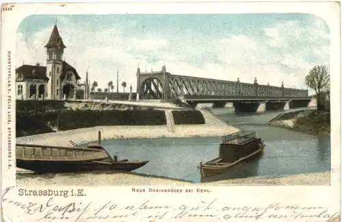 Strassburg, Neue Rheinbrücke bei Kehl -540504