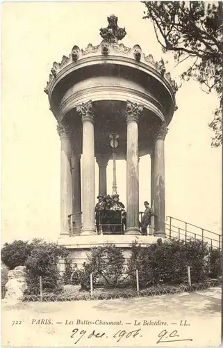 Paris, Les Buttes Chaumont, Le Belvedere -540200