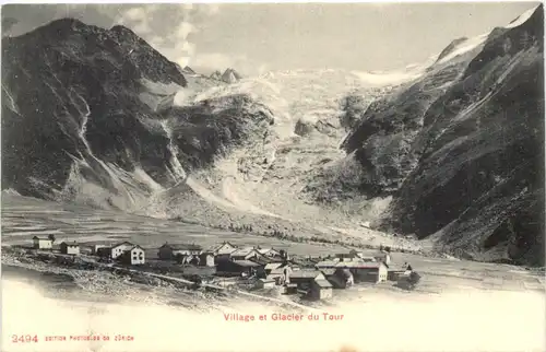Chamonix, Village et Glacier du Tour -540342