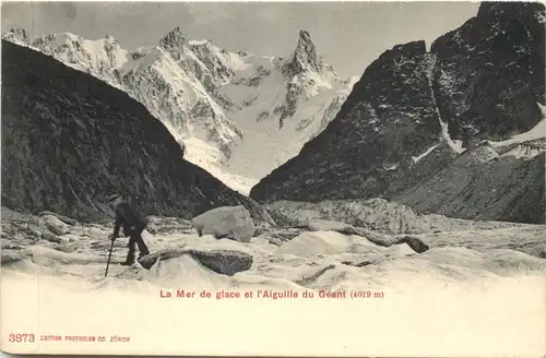 Chamonix Mont Blanc, La Mer de glace et lÀiguille du Geant -540366